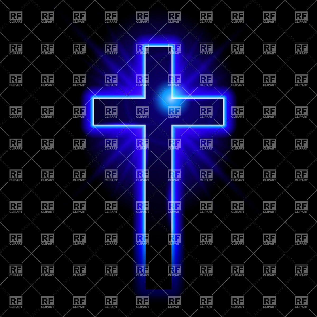 Blue Christian Symbol Of The Crucifix Vector Image Of Signs 1200x1200 Blue Christian Symbol Of The Crucifix Vector Image Of Signs