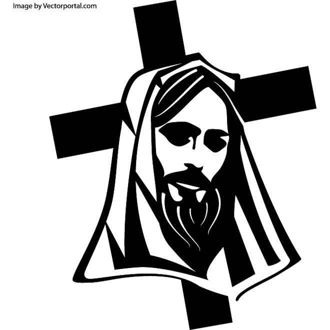 660x660 Jesus Christ And The Cross Free Vector Free Vectors Ui Download