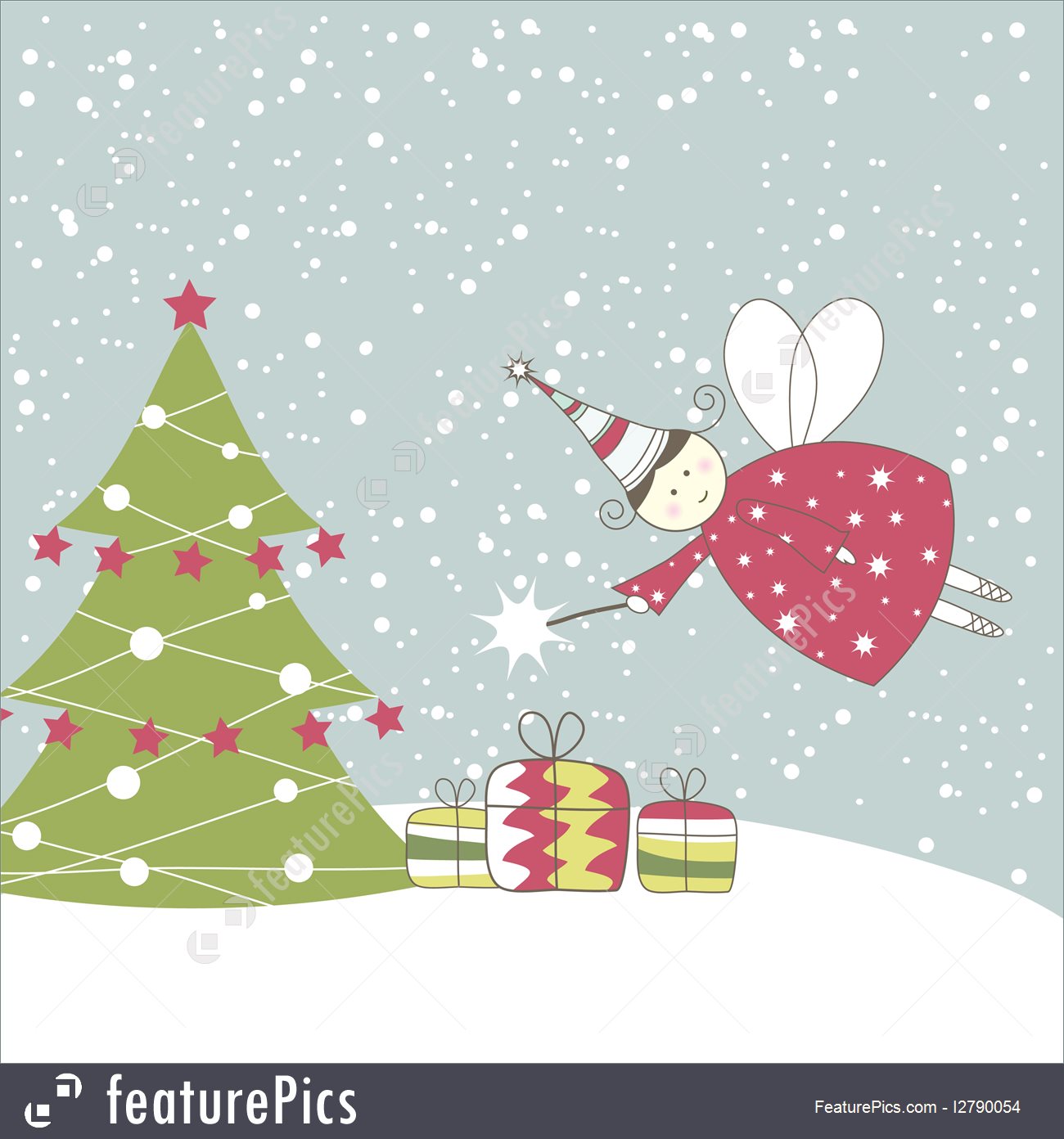 1300x1392 Cards And Posters Christmas Card With Angel Vector