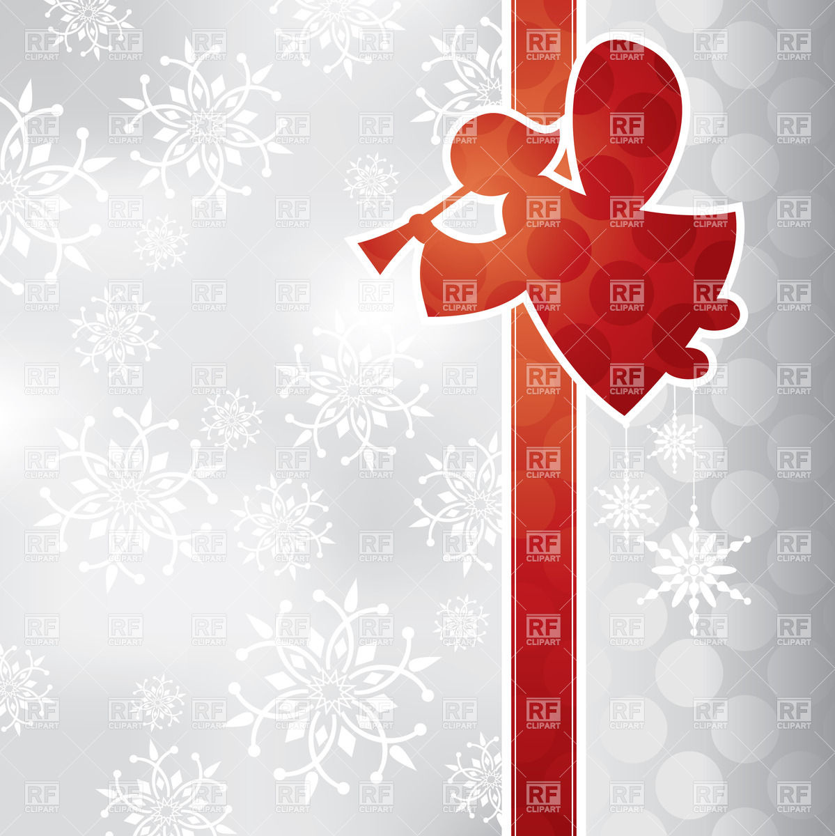 1199x1200 Christmas Background With Angel Vector Image Of Backgrounds
