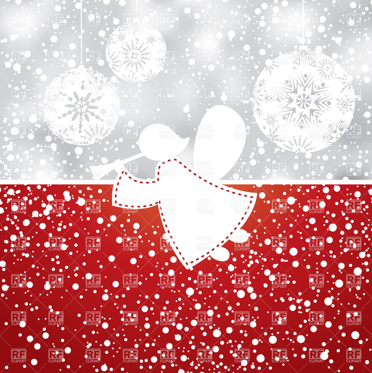 1199x1200 Abstract Christmas Background With Angel Vector Image