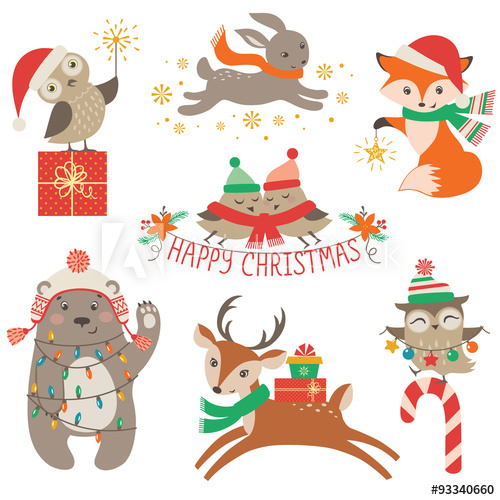 Cute Christmas Animals 500x500 Cute Christmas Animals