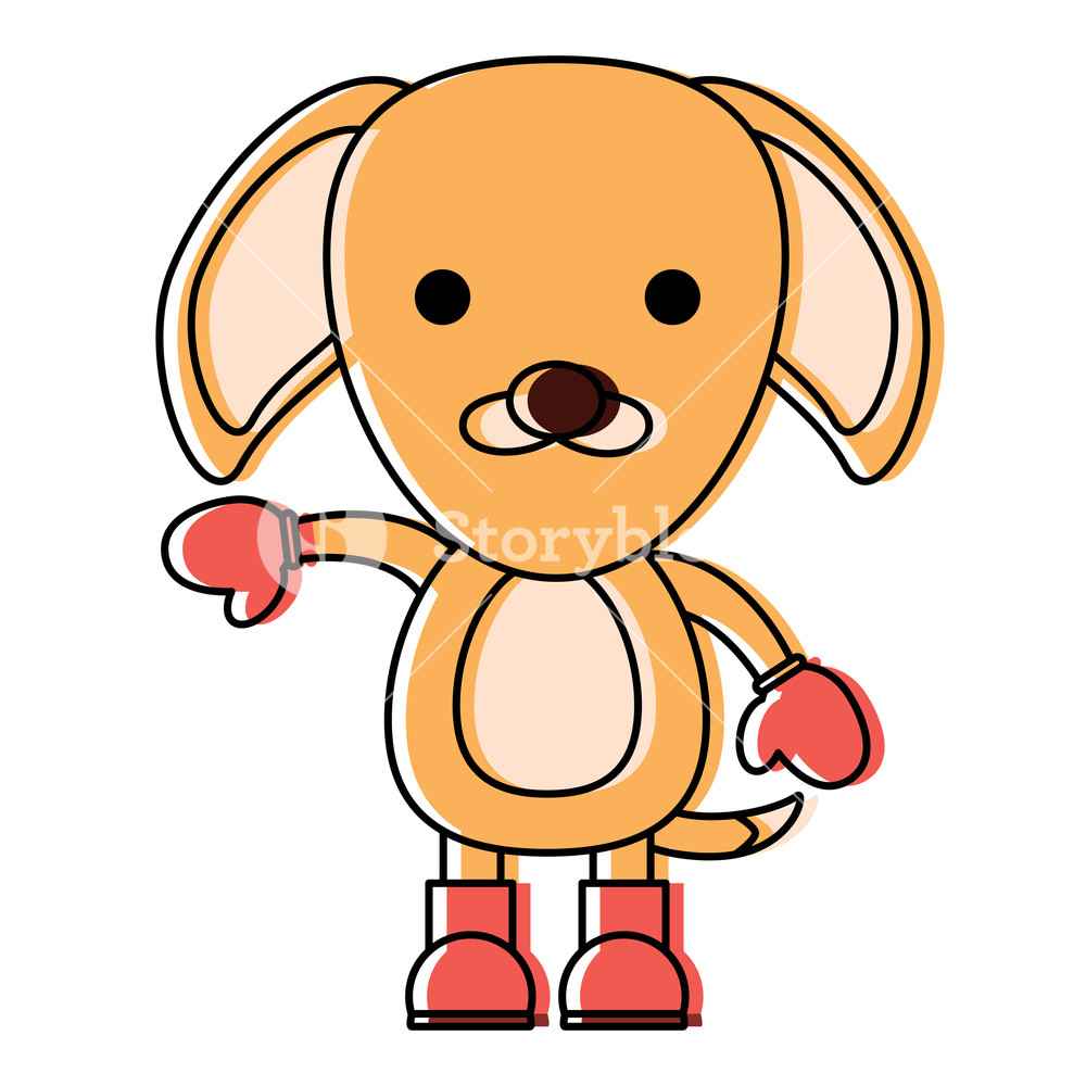 Cute Dog With Boots And Gloves Over White Background Christmas 1000x1000 Cute Dog With Boots And Gloves Over White Background Christmas