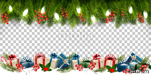 Christmas Holiday Frame With Branches Of Tree And Gift Boxes 500x250 Christmas Holiday Frame With Branches Of Tree And Gift Boxes