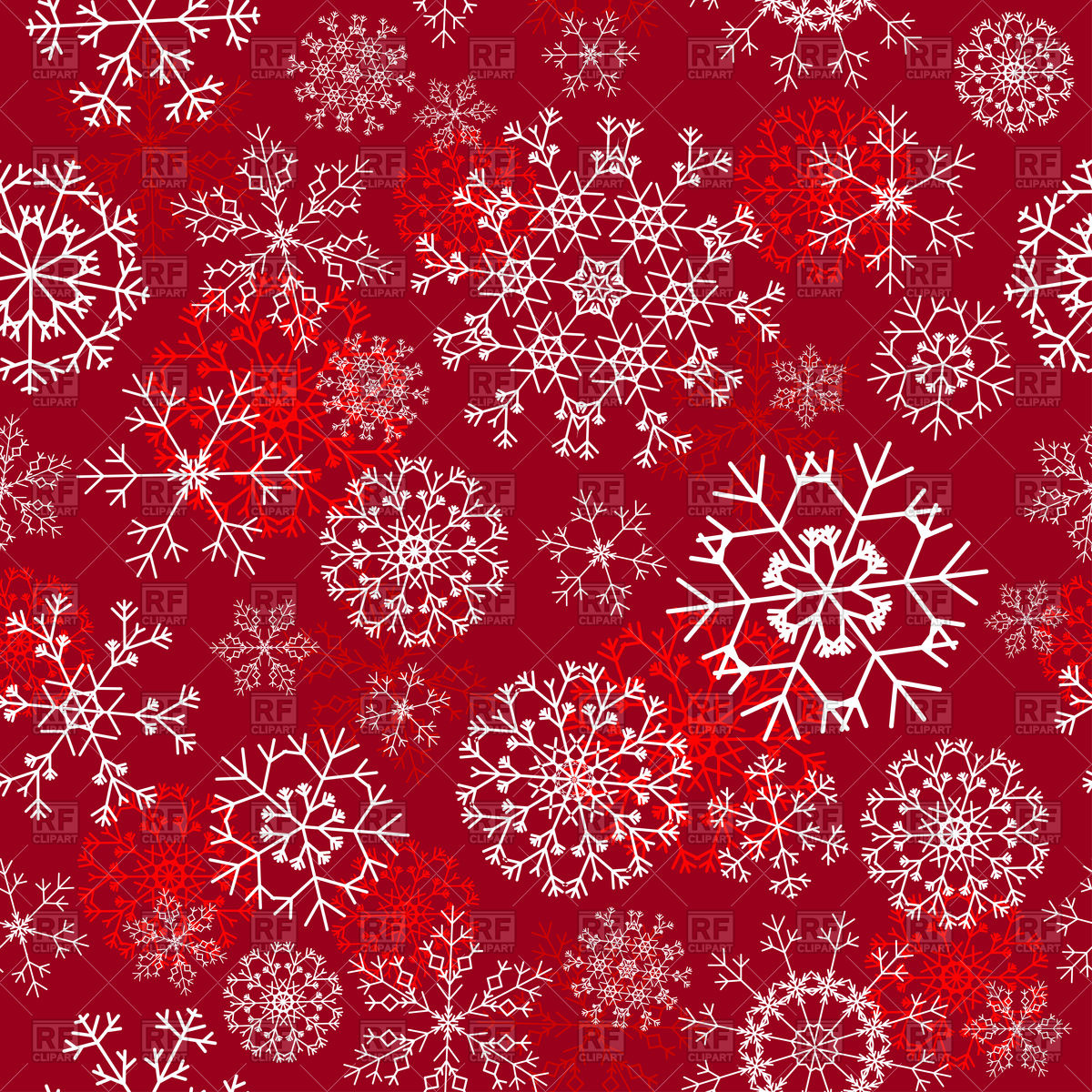 Seamless Snowflakes Christmas Background Vector Image 1200x1200 Seamless Snowflakes Christmas Background Vector Image