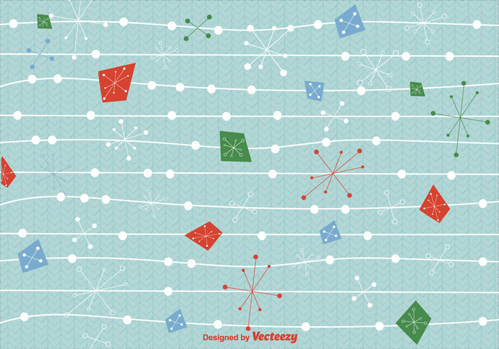 700x490 Mid Century Christmas Background Vector Free Vectors Ui Download