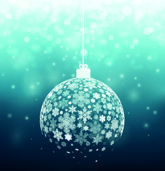340x352 Snowflake Christmas Ball Vector Free Download