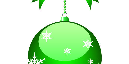 520x260 Christmas Ball Vector Graphic
