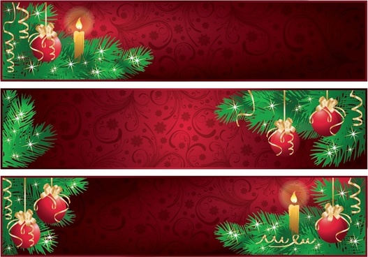 527x368 Christmas Banner Free Vector Download