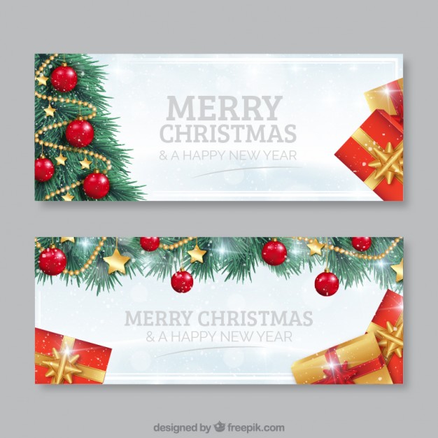 Christmas Banner Vector at Vectorified.com | Collection of Christmas ...