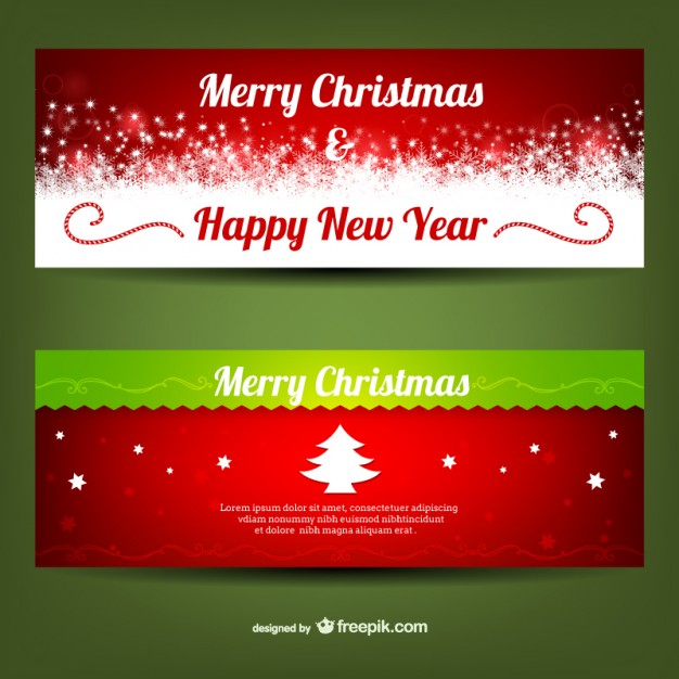 626x626 Merry Christmas Banner Templates Vector Free Download