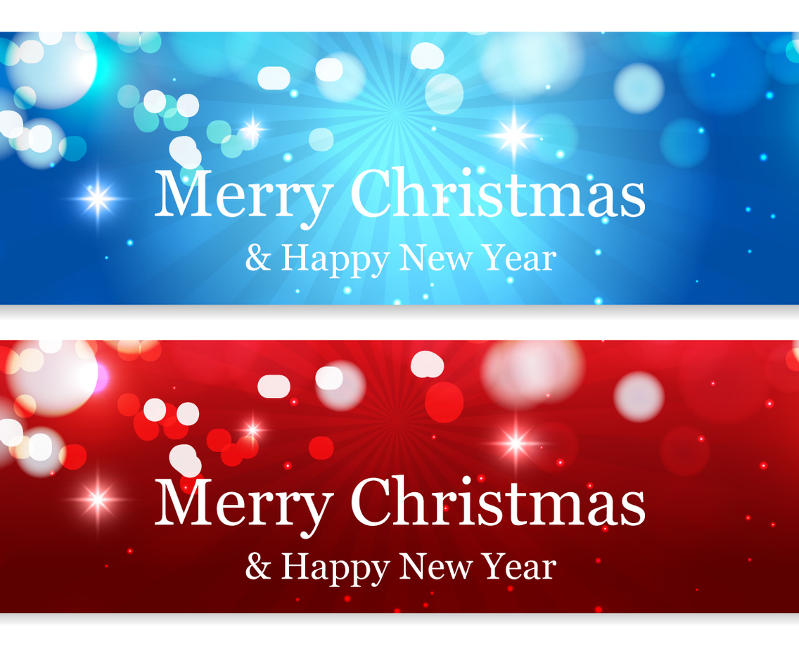 1136x936 Beautiful Abstract Christmas Banners Vector Art Graphics