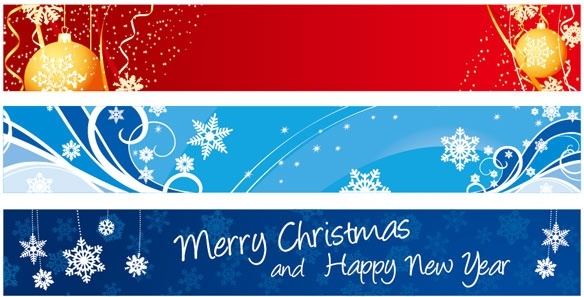 584x297 Beautiful Christmas Banner Banner Vector Free Vector