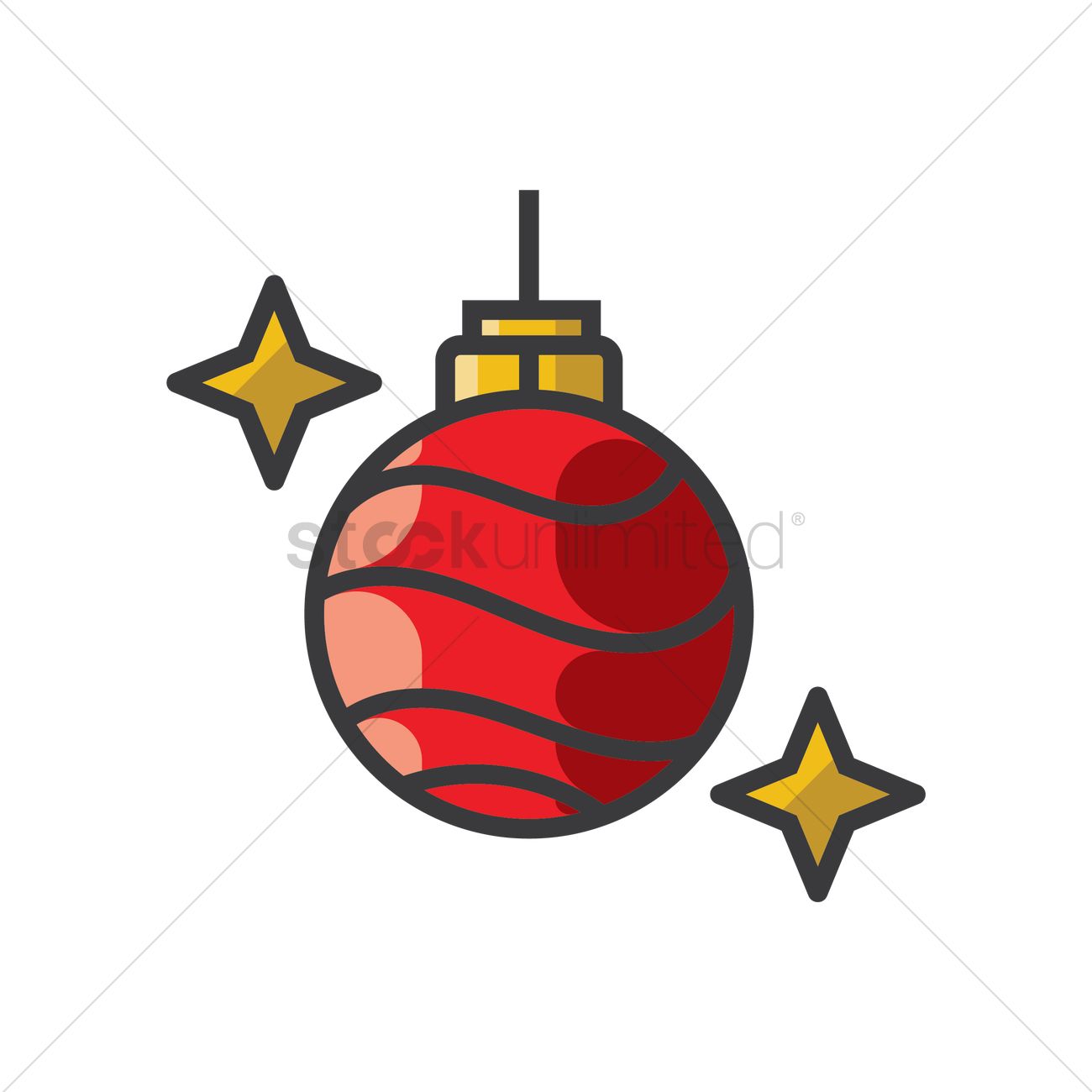 1300x1300 Christmas Bauble Vector Image