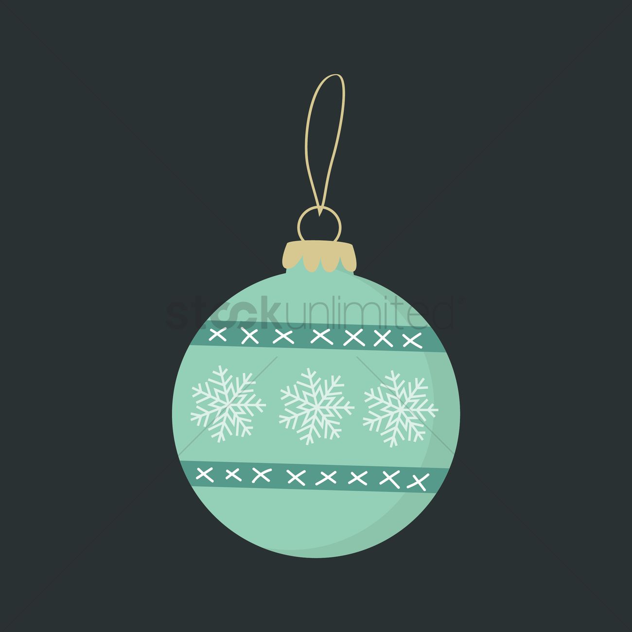 1300x1300 Christmas Bauble Vector Image