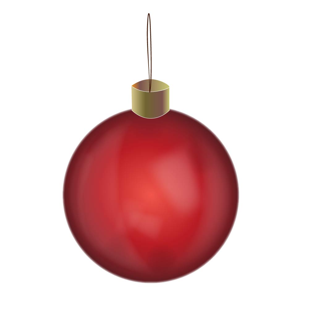 1000x1000 Red Christmas Bauble Free Vector Free Vectors Ui Download