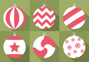 286x200 Christmas Baubles Free Vector Art