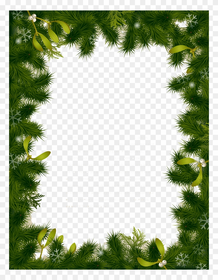 840x1080 Christmas Border Png Transparent