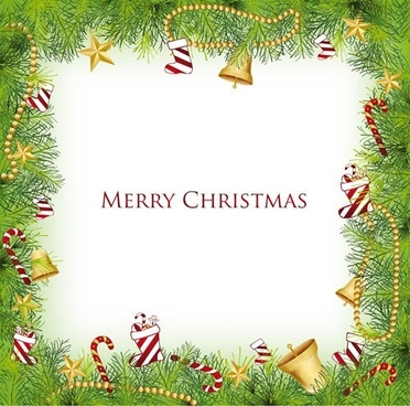 372x368 Christmas Border Free Vector Download