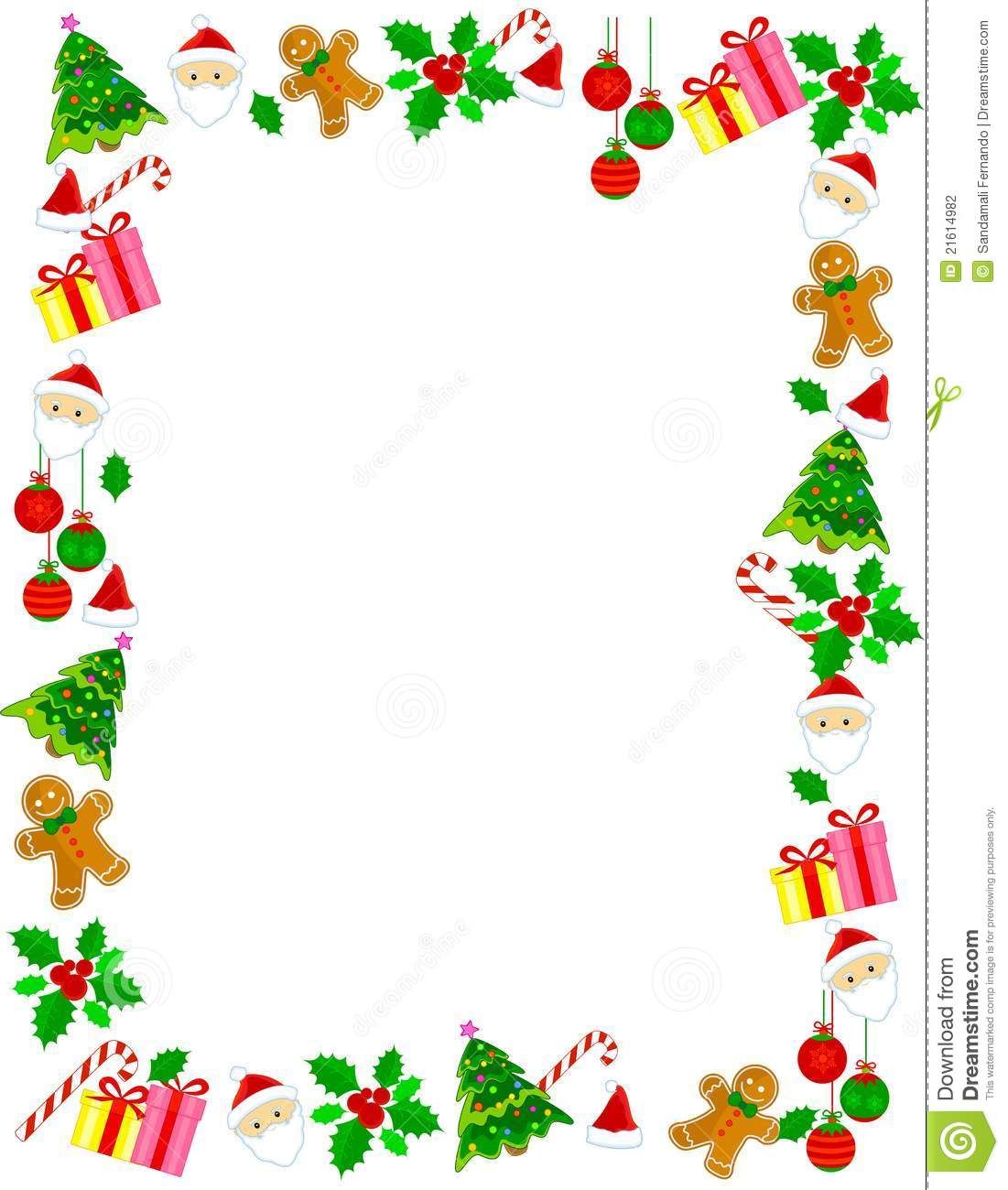 1101x1300 Christmas Border Frame