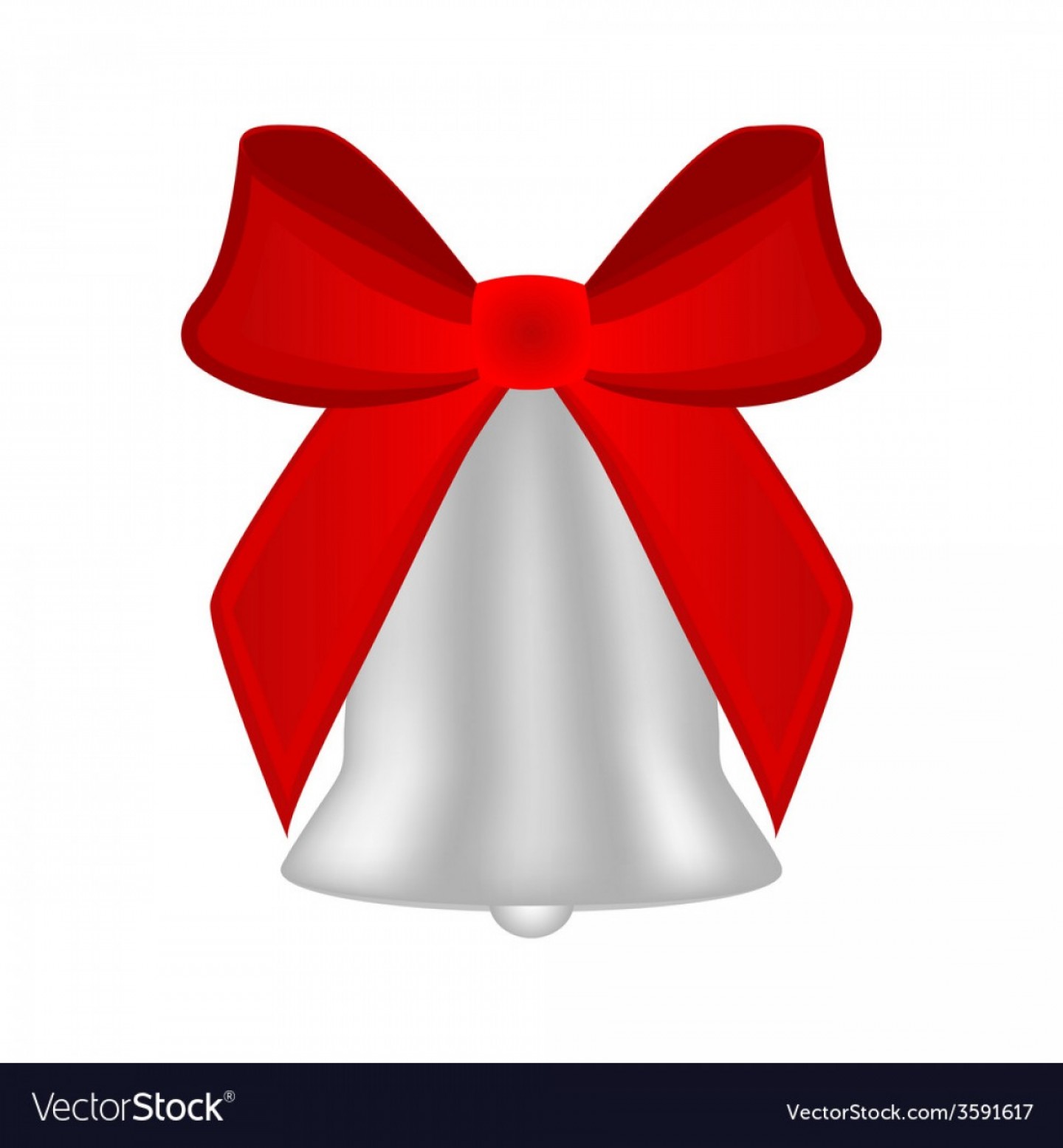 Christmas Silver Bell With Red Bow Vector Soidergi 1440x1555 Christmas Silver Bell With Red Bow Vector Soidergi