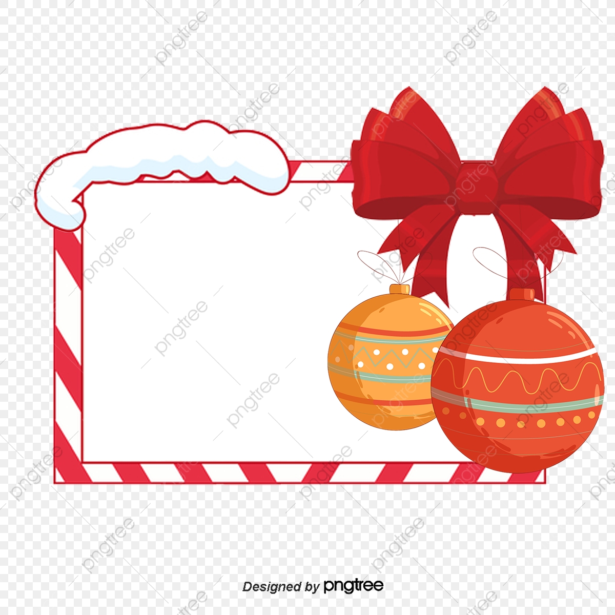 1200x1200 Cartoon Christmas Bow Frame Vector, Cartoon Vector, Christmas