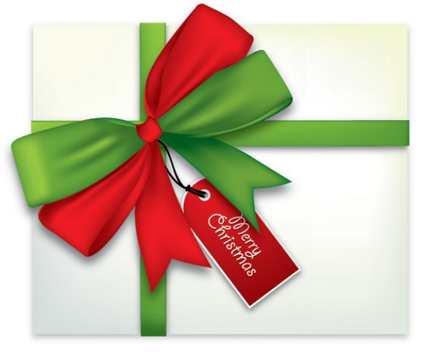 626x512 Blank Christmas Card With Ribbons And Bow Vector Free Download