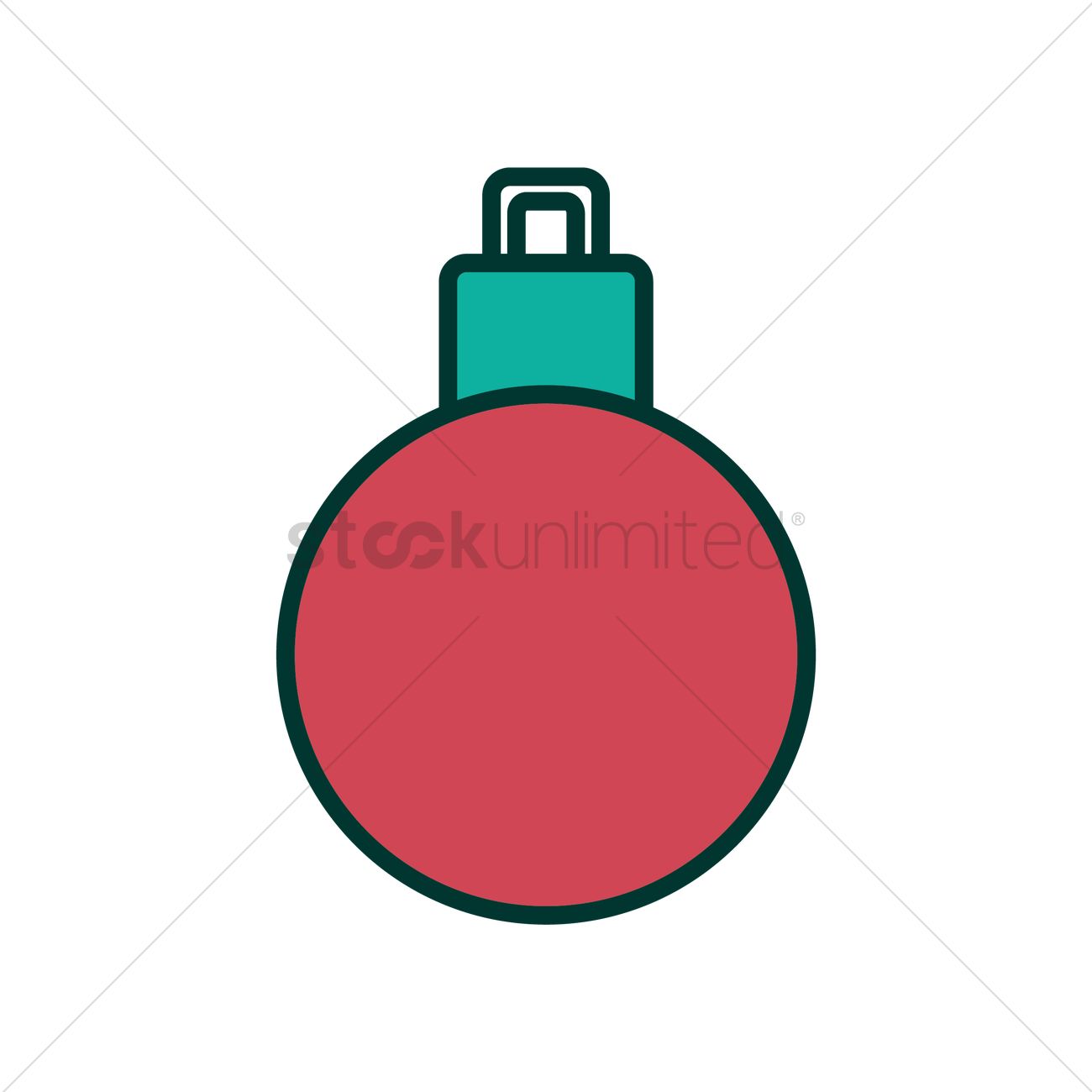 1300x1300 Christmas Bulb Vector Image