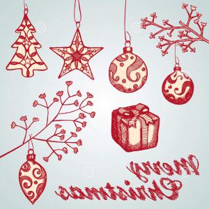 300x300 Royalty Free Stock Image Christmas Ornament Sketches Image