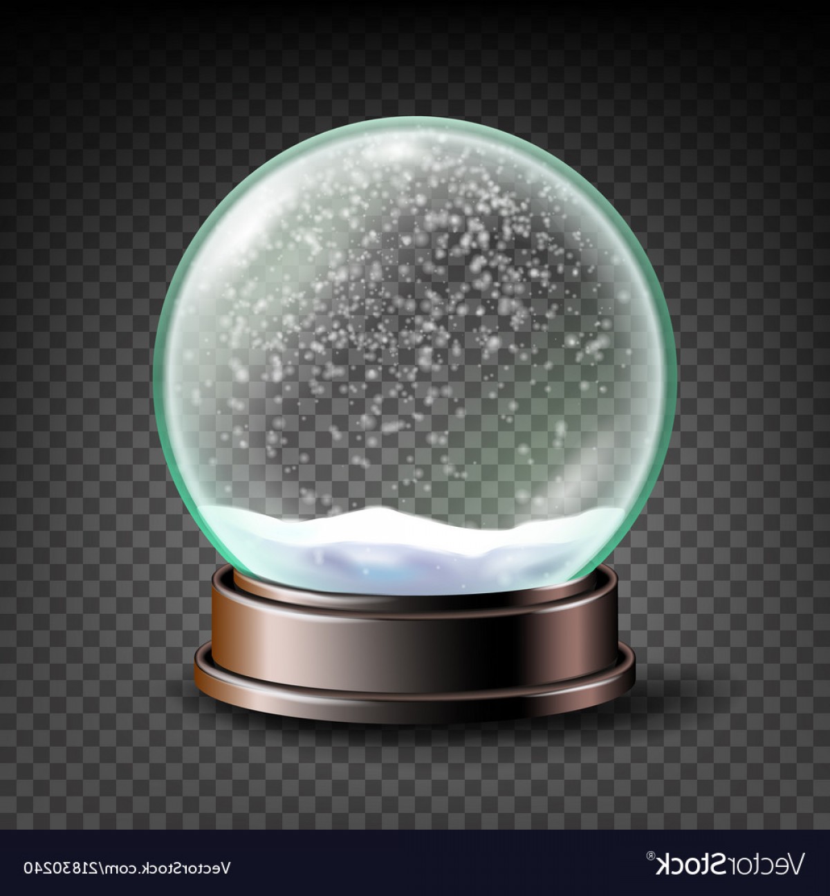 1200x1296 Glass Christmas Bulb Vector Studiogrfx