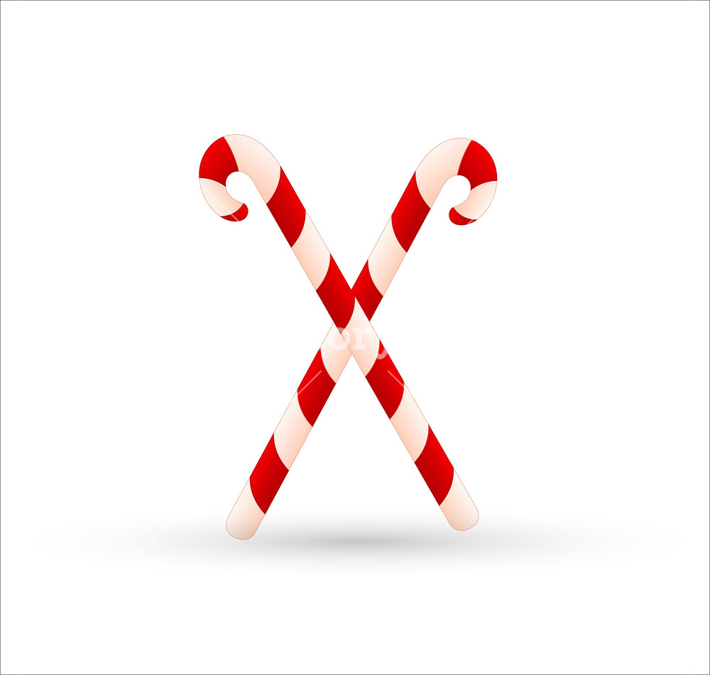 1000x951 Christmas Candy Canes Vector Royalty Free Stock Image