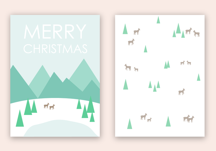 700x490 Free Merry Christmas Card Vector
