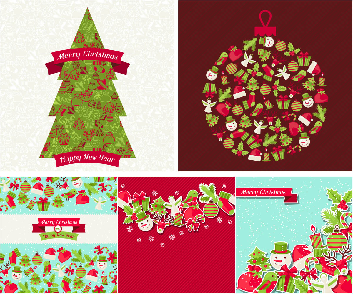 1200x1000 Merry Christmas From Vectips! Christmas Vector Roundup