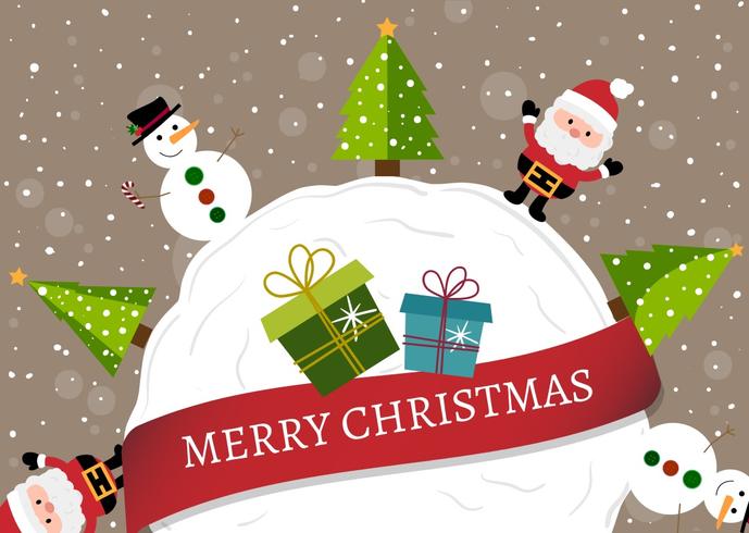 689x490 Christmas Cartoon Free Vector Art