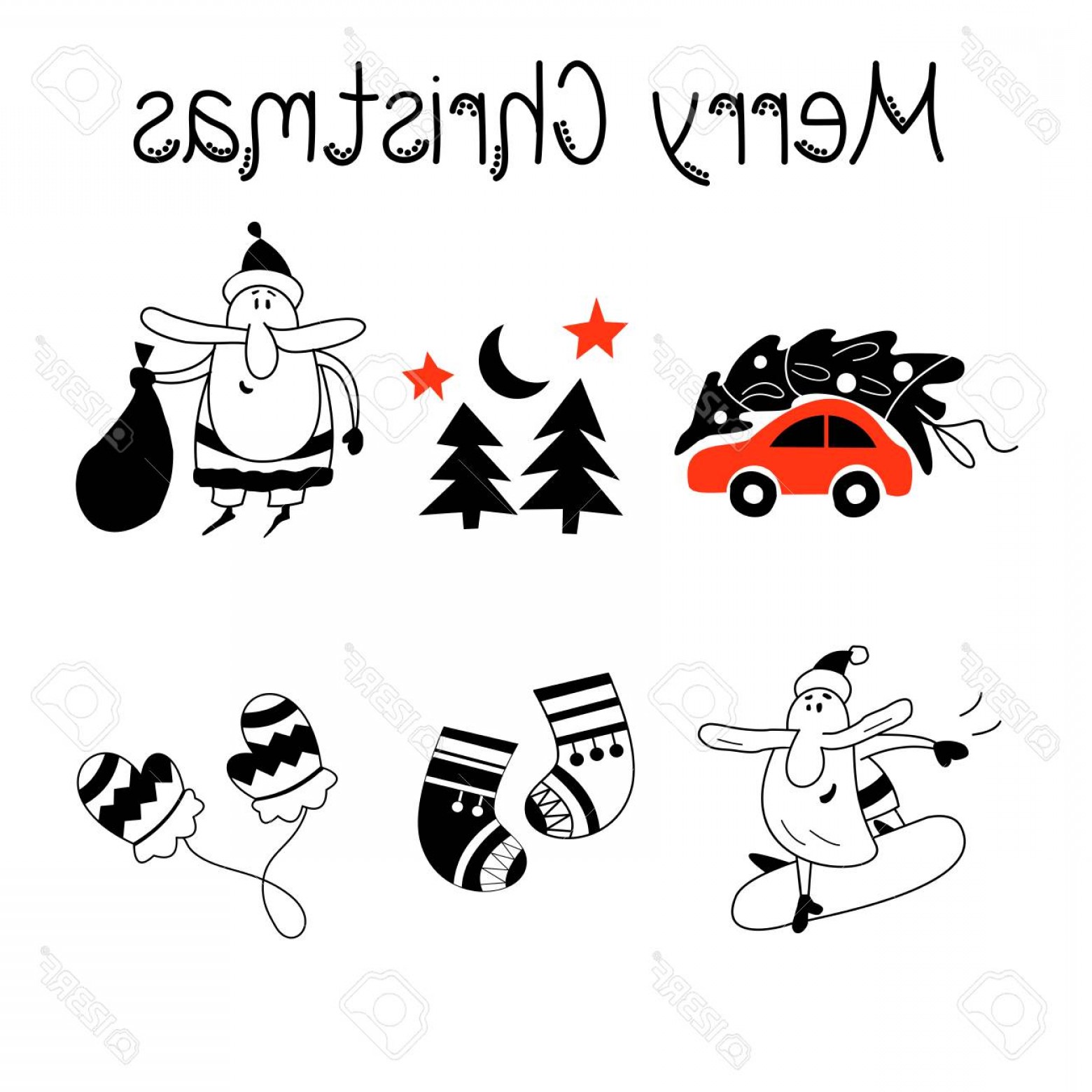 1560x1560 Christmas Clip Art Free Vector Catchsplace