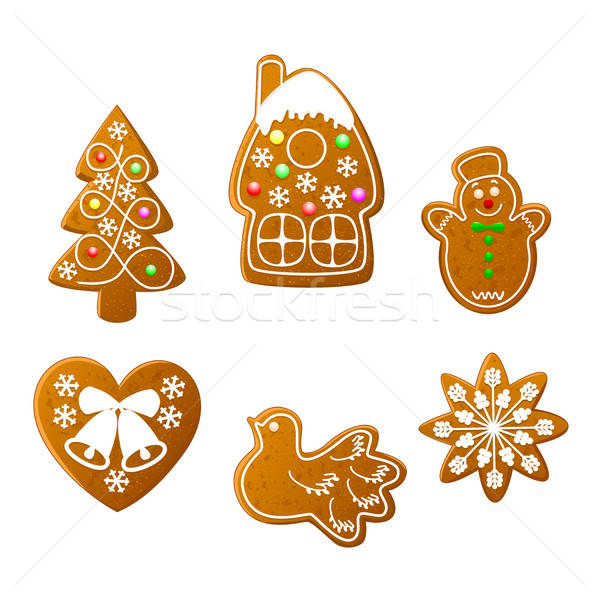 600x600 Christmas Cookies Vector Illustration Liolle