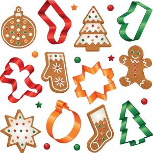 300x300 Photostock Vector Vector Christmas Set Of Cute Gingerbread Cookies