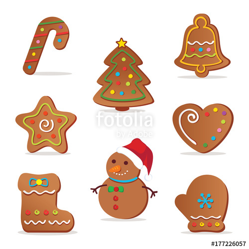 500x500 Prichristmas Cookies Vector Illustration Of Christmas Cookies Nt