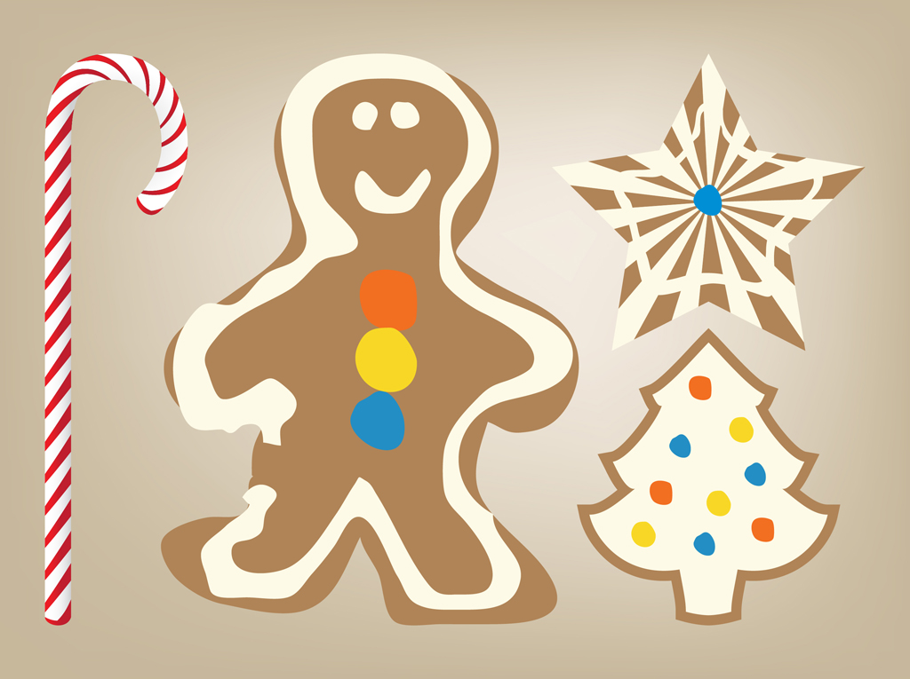 1024x765 Christmas Cookies Vector Vector Art Graphics