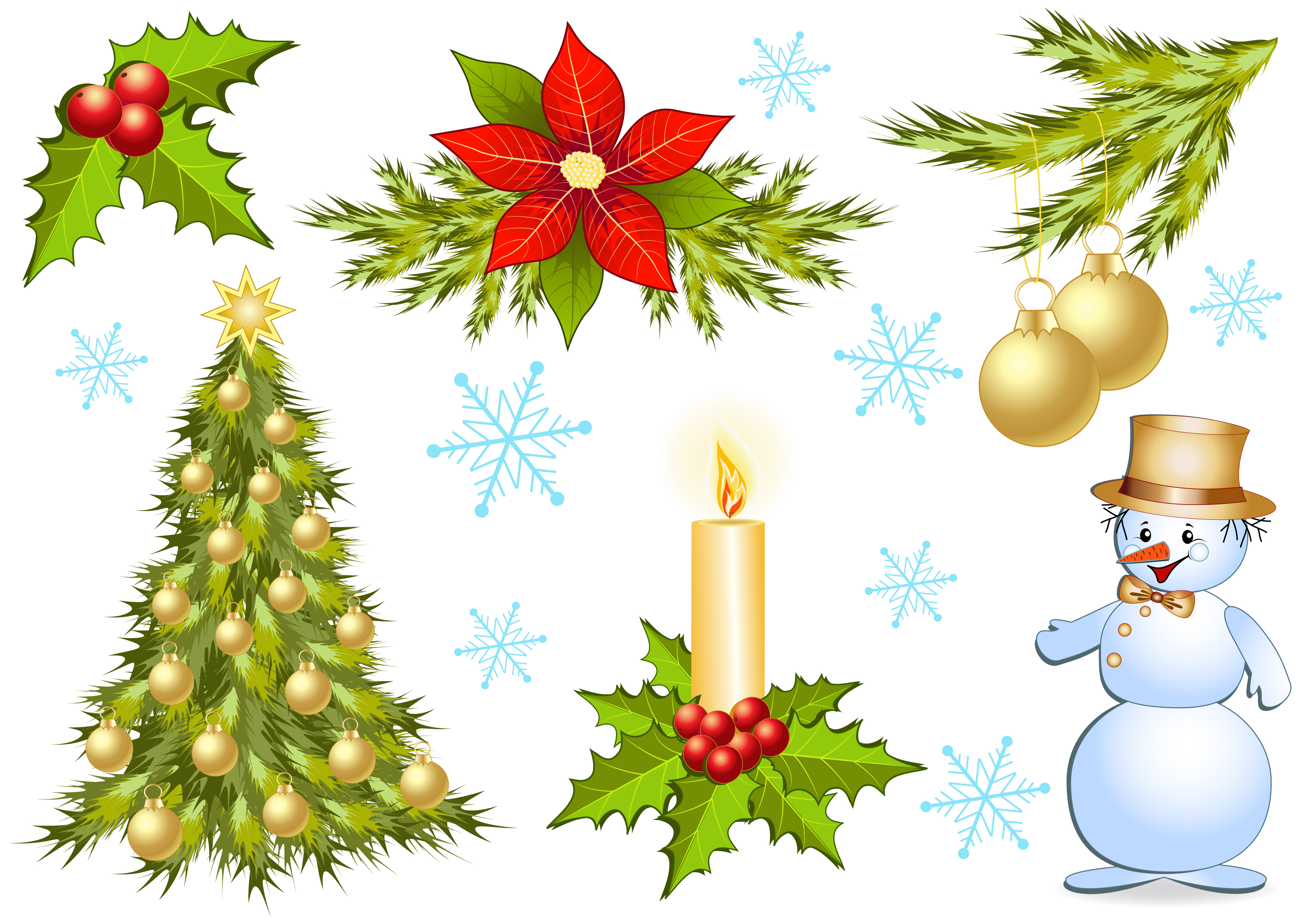 Free Vector Christmas Decorations Images 3508x2480 Free Vector Christmas Decorations Images