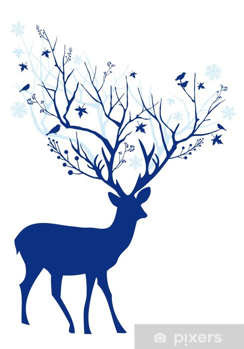 Christmas Deer Vector