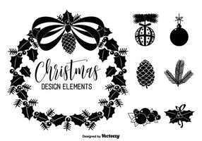 286x200 Christmas Wreath Free Vector Art