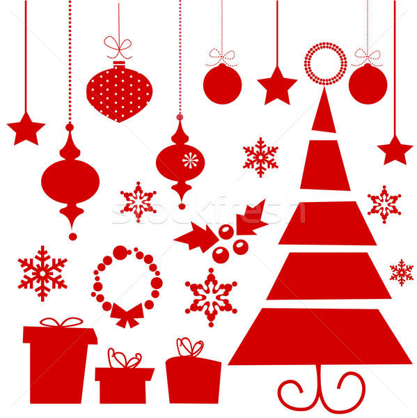 599x600 Elements For Christmas Design Vector Illustration Karola Kallai