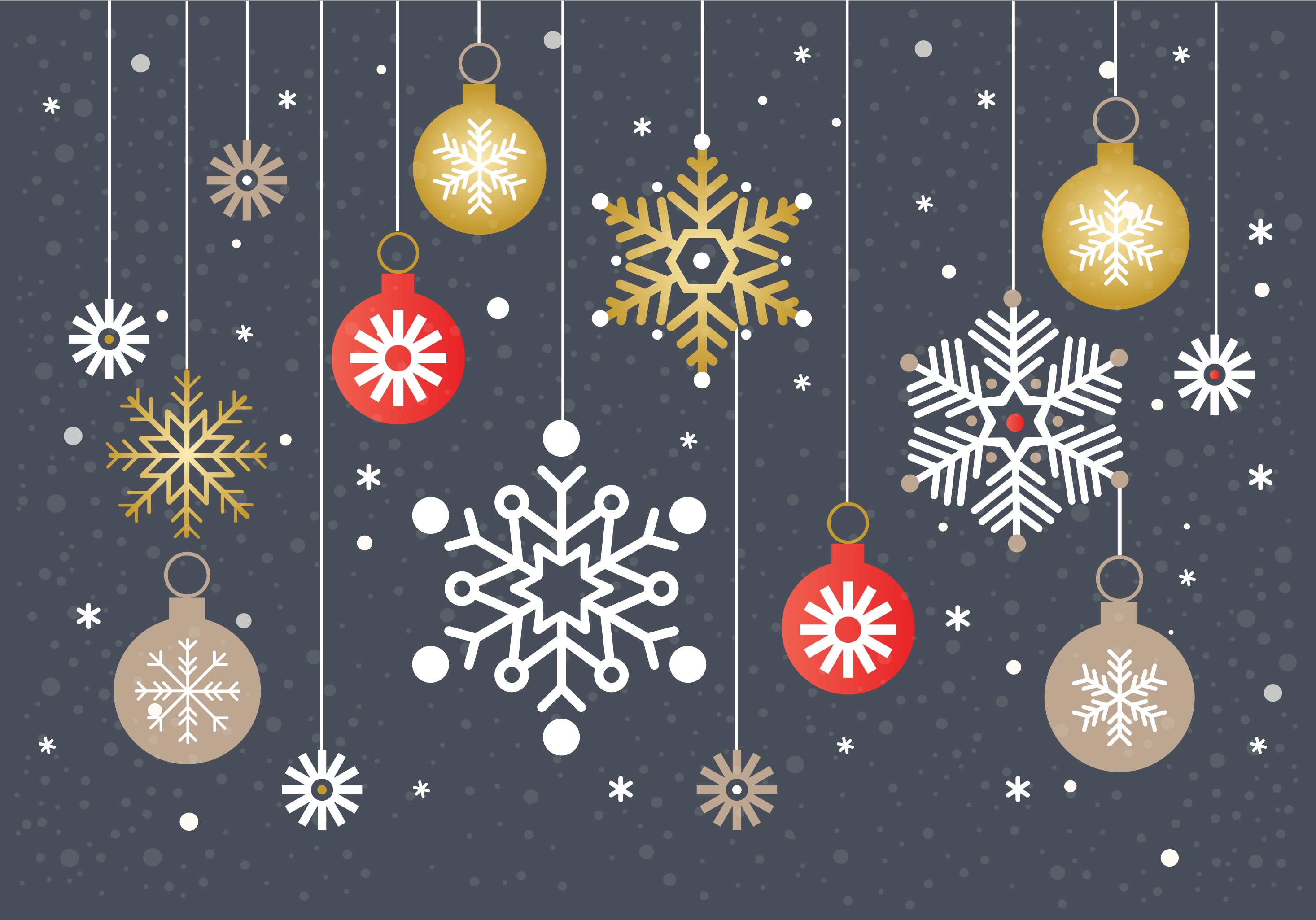 2933x2051 Free Christmas Vector Art