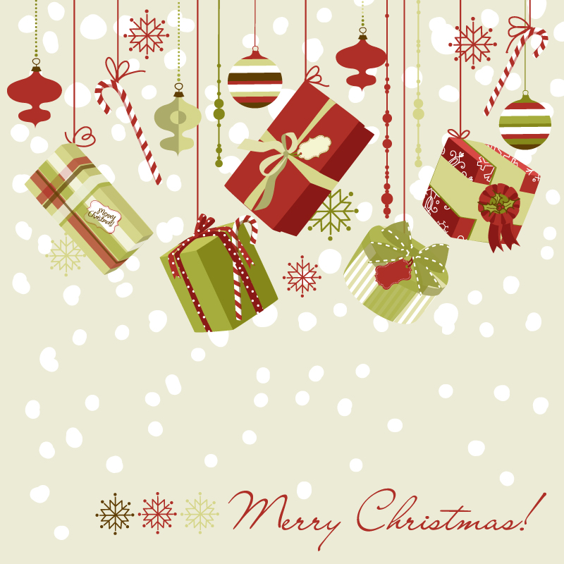 800x800 Beautiful Christmas Designs Vector Free Vector Graphic Download