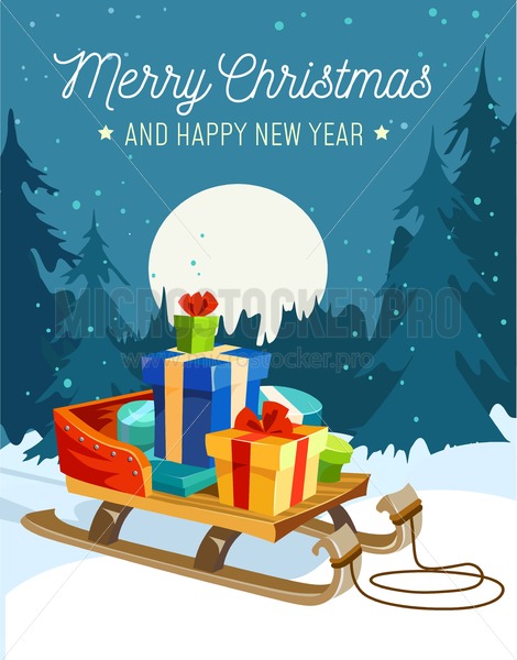 470x600 Christmas Greeting Card Happy New Year Design Concept Cute Card