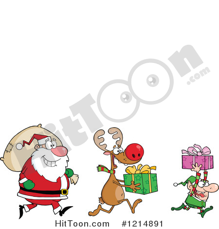 450x470 Christmas Elves Clipart