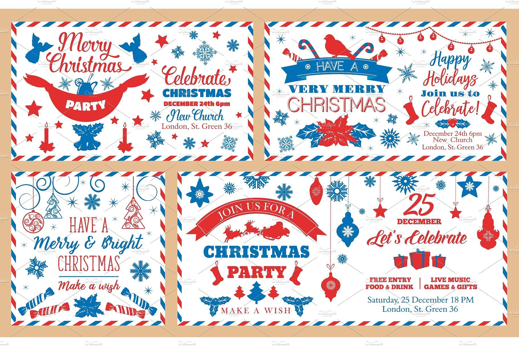 1820x1213 Christmas Party Envelopes Christmas, Envelope, Vector, Xmas
