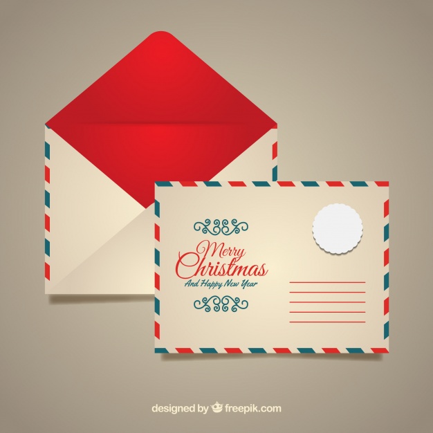 626x626 Red Christmas Envelope Template Vector Free Download