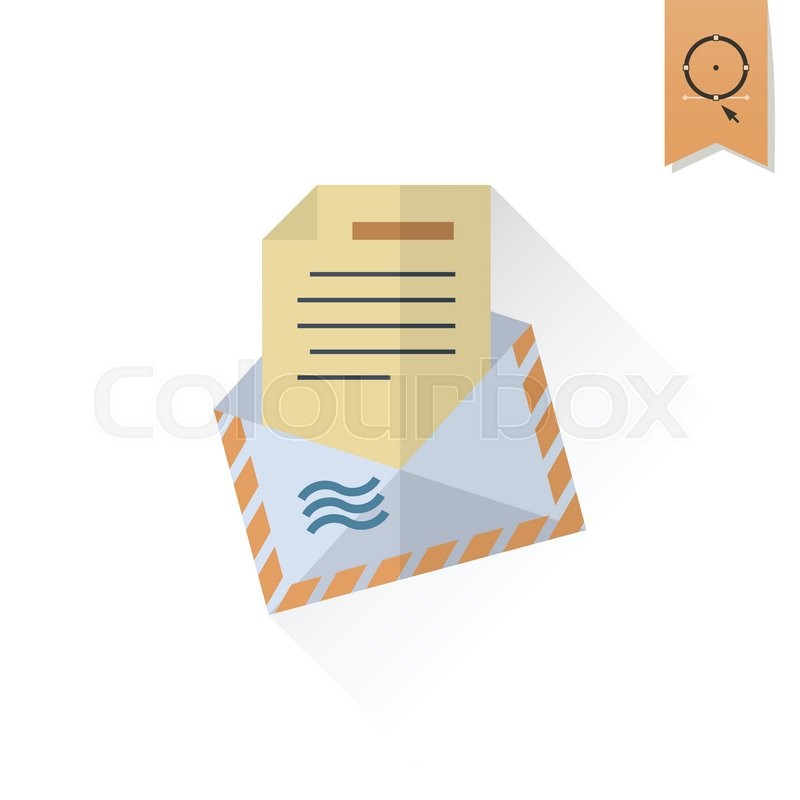 800x800 Vector Christmas Envelope Long Stock Vector Colourbox